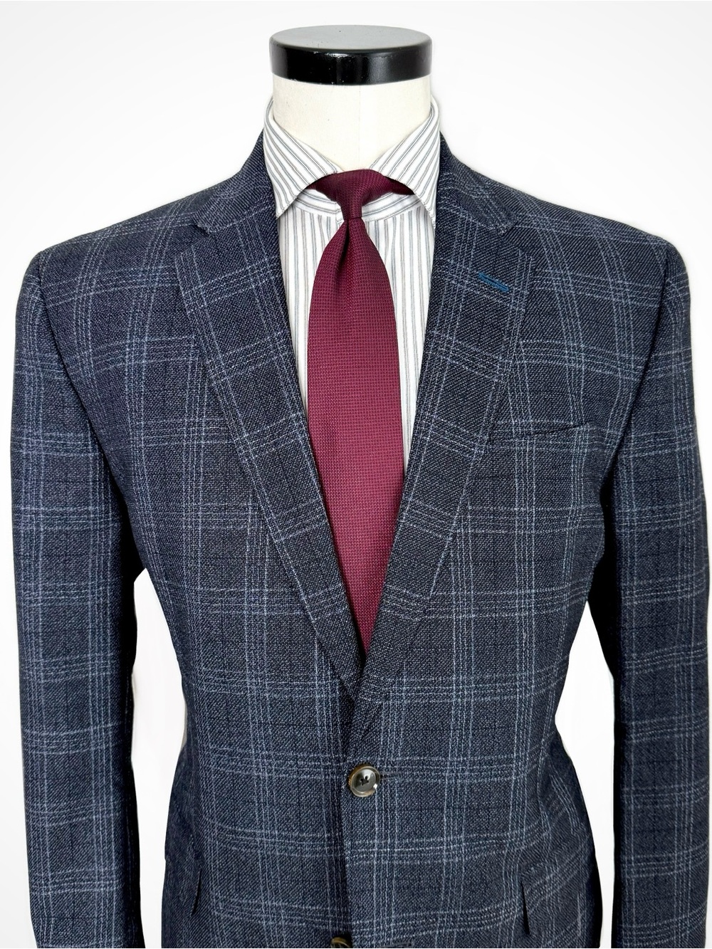 Ted Baker Endurance Blue Plaid Blazer | 44